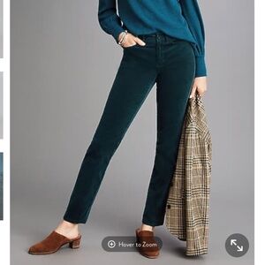 J. Jill | Authentic Fit Slim-Leg Corduroy Pants Teal